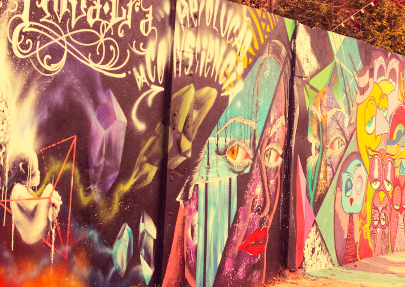 assorted, indoors, outdoors, day, architecture, female likeness, wall - building feature, art, representation, mural, painting, sao paulo, urban, art and craft