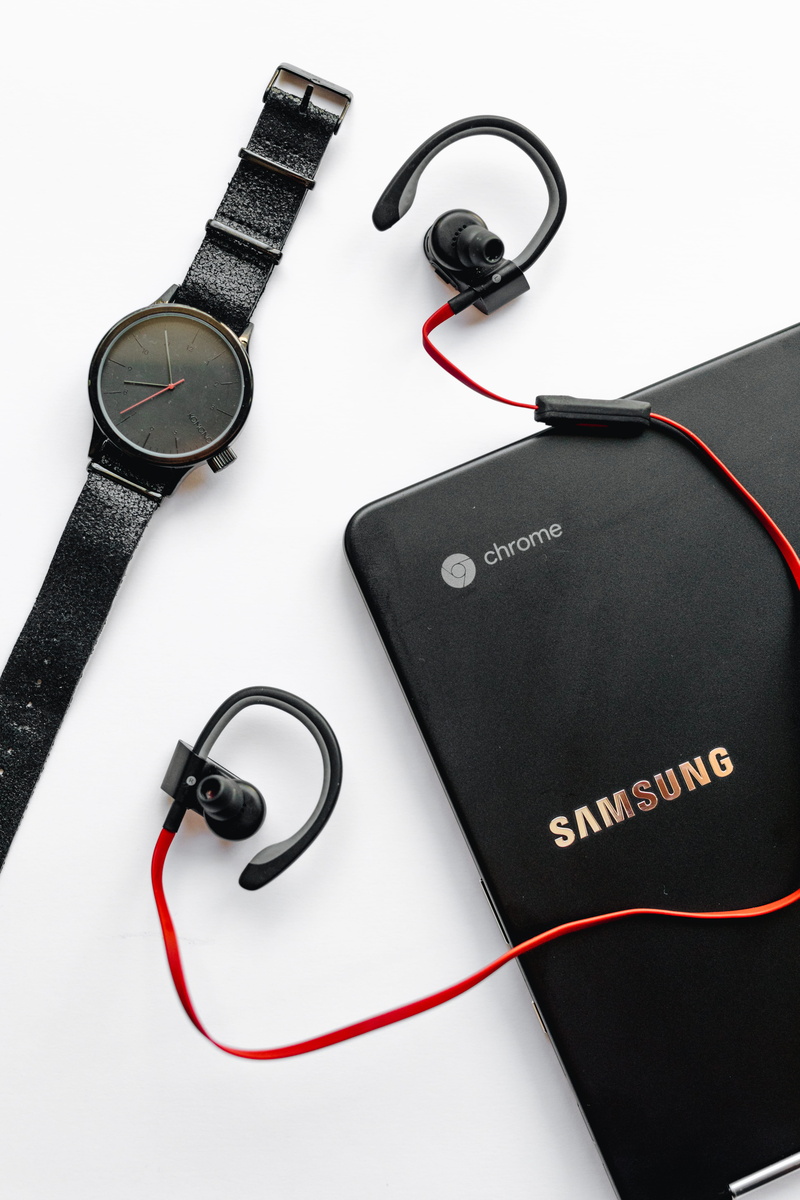 glasses, western script, studio shot, beside, strap, 5K, earbuds, analog, close-up, still life, black color, passport, technology, laptop, text, gray