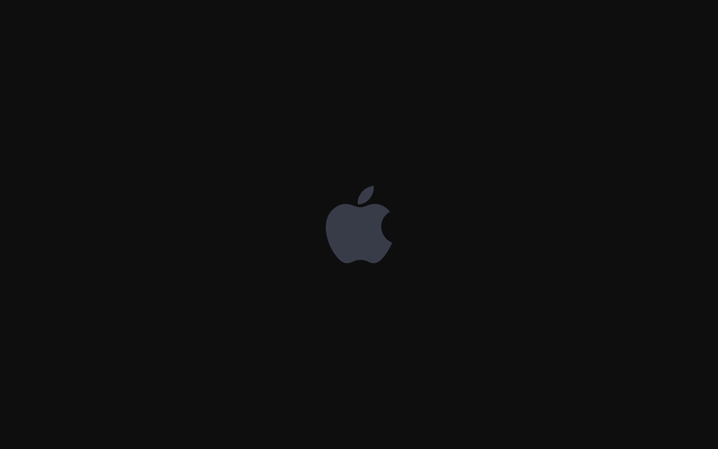 art, apple, logo, iphone7, 4K, dark, illustration