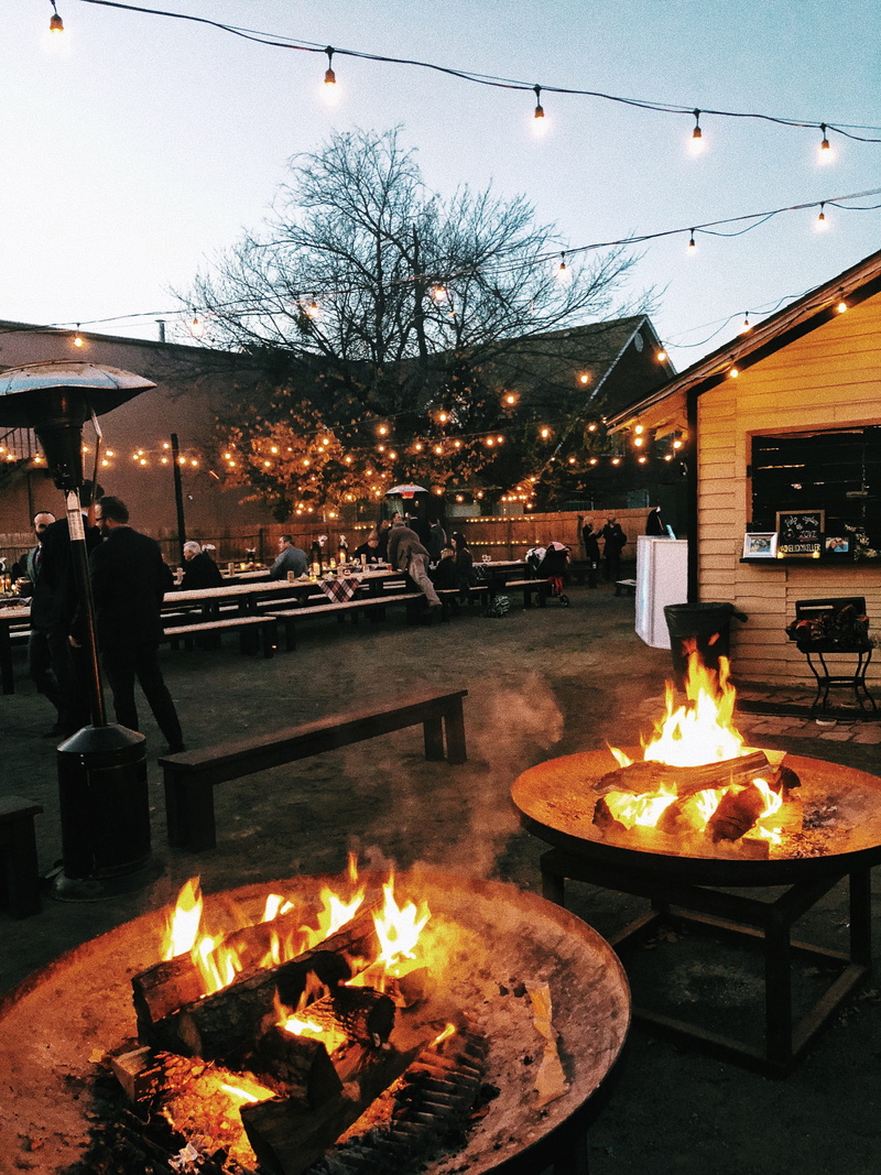 warm, iphone 8 plus, bonfire, festivities, holiday, tree, fire, incidental people, heat - temperature, table, okc, burning, people, 4K, united states