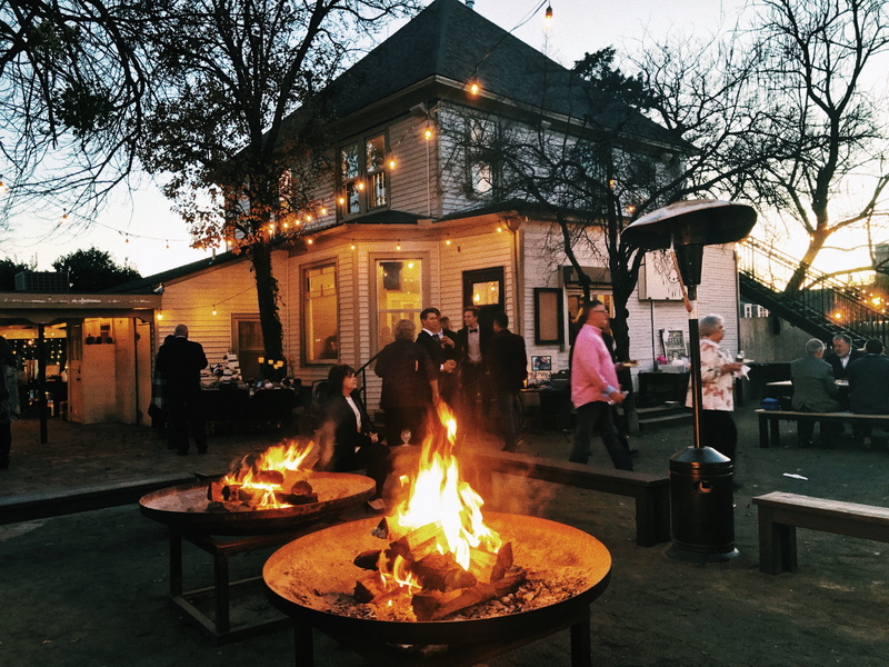bar, united states, women, iphone 8 plus, bon fire, gathering, club, iphone, flame, nature, plant, heat - temperature, edmond, architecture, the patriarch craft beer house and lawn