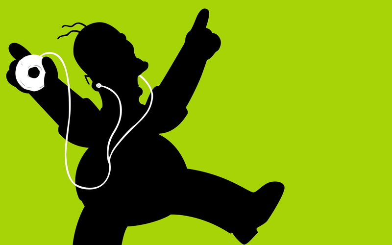 apple, 2K, music, homer, tehnology, simpson