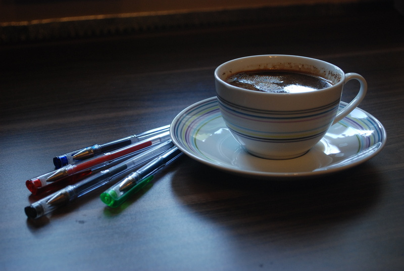 crockery, no people, tea cup, table, drink, refreshment, work desk, food and drink, hot drink, office supplies, indoors, eating utensil, kitchen utensil