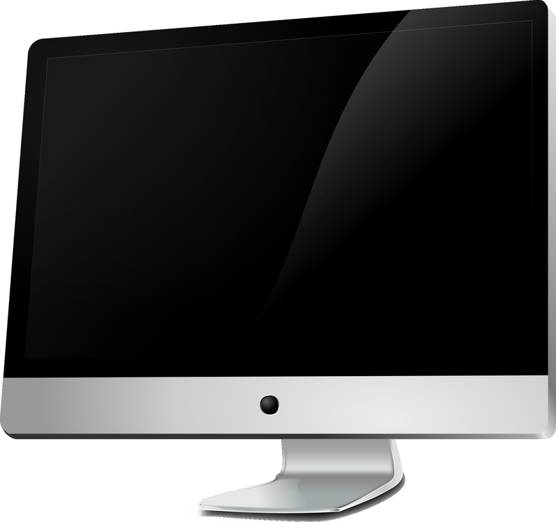 wide screen, equipment, technology, silver colored, flat screen, liquid-crystal display, desktop pc, no people, electrical equipment, screen, white background