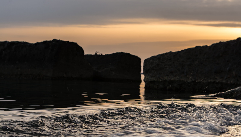 tranquil scene, beauty in nature, nature, land, surf, eroded, travel destinations, rock - object, sunset, rock, tidal bore, no people, sky, cloud - sky
