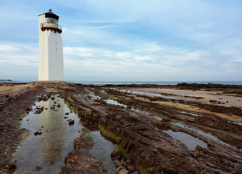 destination, scotland, scenics - nature, point, sky, landmark, location, water, rocks, cloud - sky, view, natural, day, ocean, geology, security, dramatic