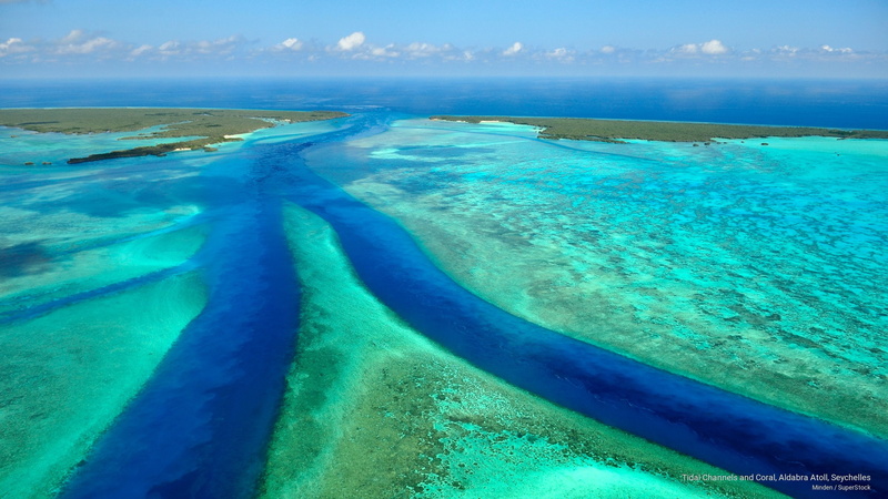 seychelles, channels, 2K, aldabra, atoll, Islands, coral, tidal