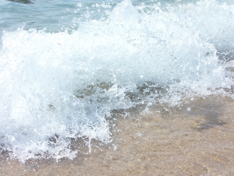 high angle view, crashing, ocean, splashing, spray, motion, coast, ripples, tropical, blue, sea, powerful, seashore, aquatic sport, breaking, wave, marine
