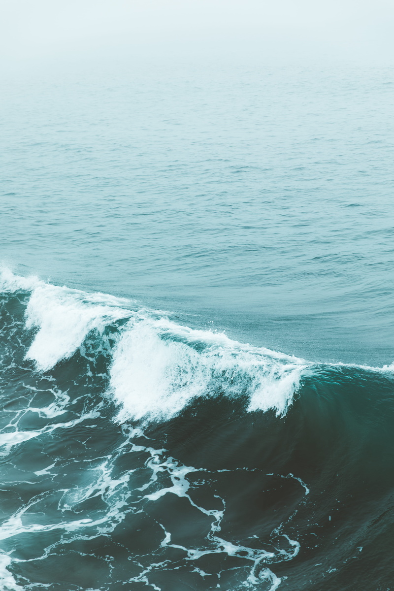 beach, sea waves, tidal, outdoors, horizon over water, fog, surf, wave, beauty in nature, nature, ocean, aquatic sport, seashore, power in nature, seaside