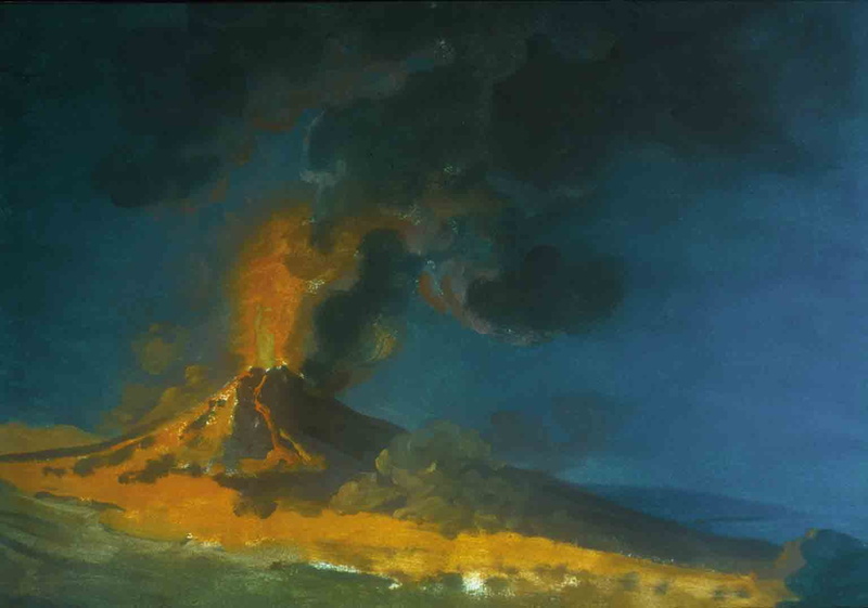 Joseph Wright, Classic Art, Mount Vesuvius, 720P