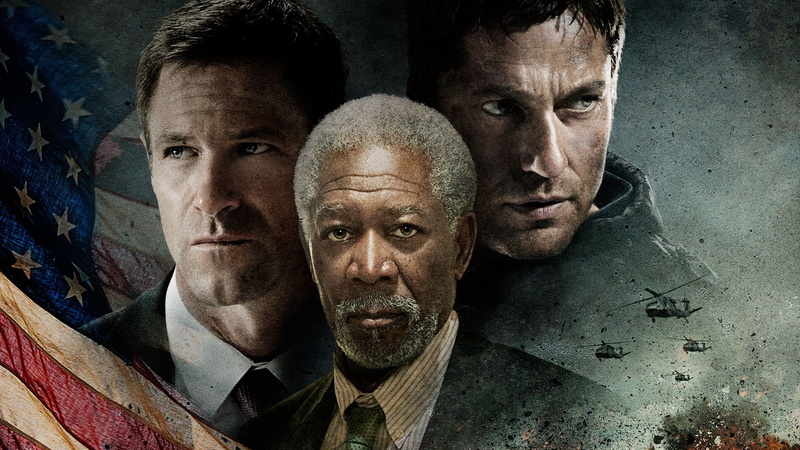 Movie, Aaron Eckhart, 1080P, Gerard Butler, Morgan Freeman, Olympus Has Fallen