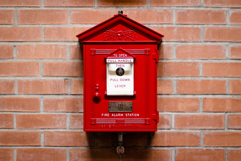 architecture, fire station, station, 4K, western script, communication, brick wall, security, wall - building feature, mailbox, box, safety, alarm, day
