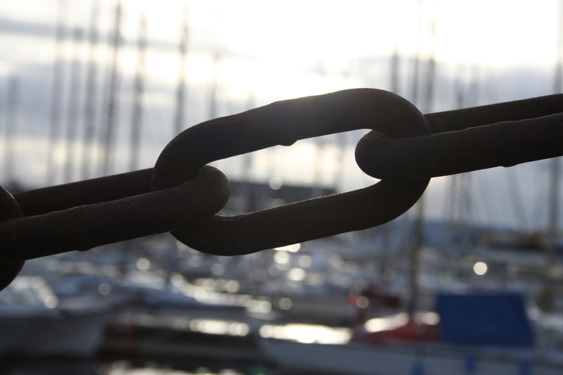connect, connected, steel, no people, focus on foreground, nature, together, outdoors, safety, power, connection, rusty, close up, sea, selective focus