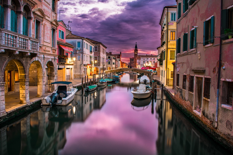 venetian, waterfront, building, nature, cloud - sky, bridge - man made structure, city, nautical vessel, timelapse, boat, cityscape, mode of transportation