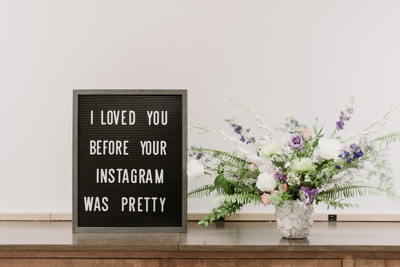 day, loved, decor, indoors, 5K, wall - building feature, flower, marketing, vase, message, lettering, studio shot, purple, blackboard, quote, copy space