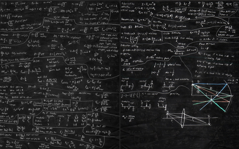 chalkboards, 1080P, mathematics, chalk, physics