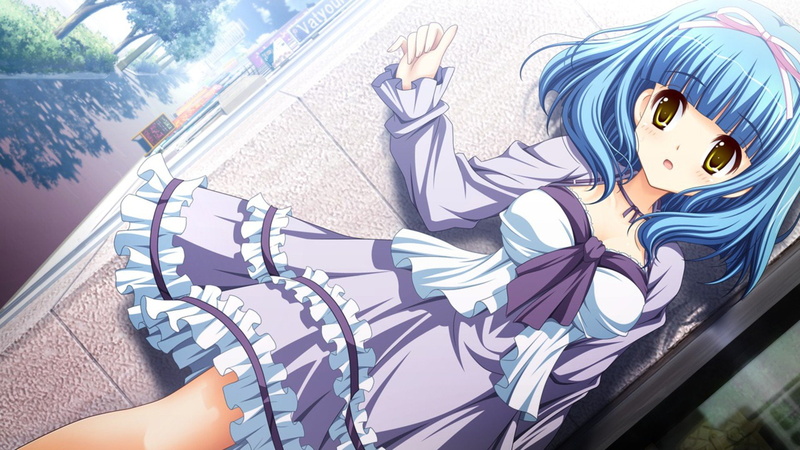 hair, ribbons, renai, yellow, dress, kateikyoushi, 1080P, golden, coordinate, chieri, girls, rurumi, blue, takaoka, anime, eyes