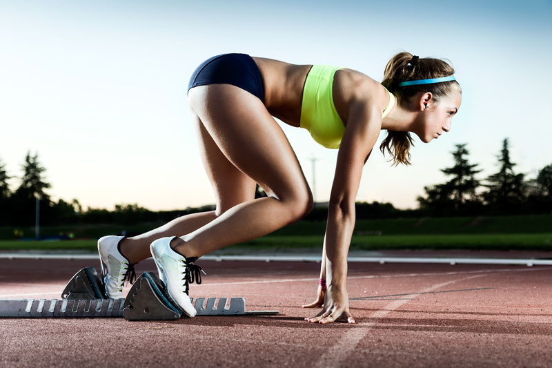 concentration, coordination, track, start, run, 5K, speed, pose, Training, woman
