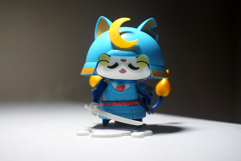 series, blue, representation, samurai, toy, cute, single object, childhood, mammal, fighter, disguise, still life, indoors, indoor, ghost, 4K, japanese