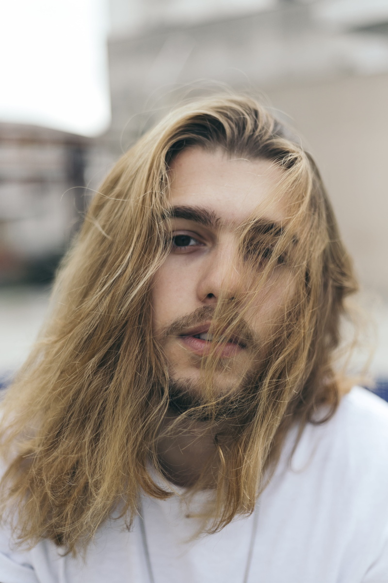 hairstyle, model, facial hair, contemplation, young men, front view, fine-looking, adult, photo, photoshoot, man, day, young adult, guy, leisure activity