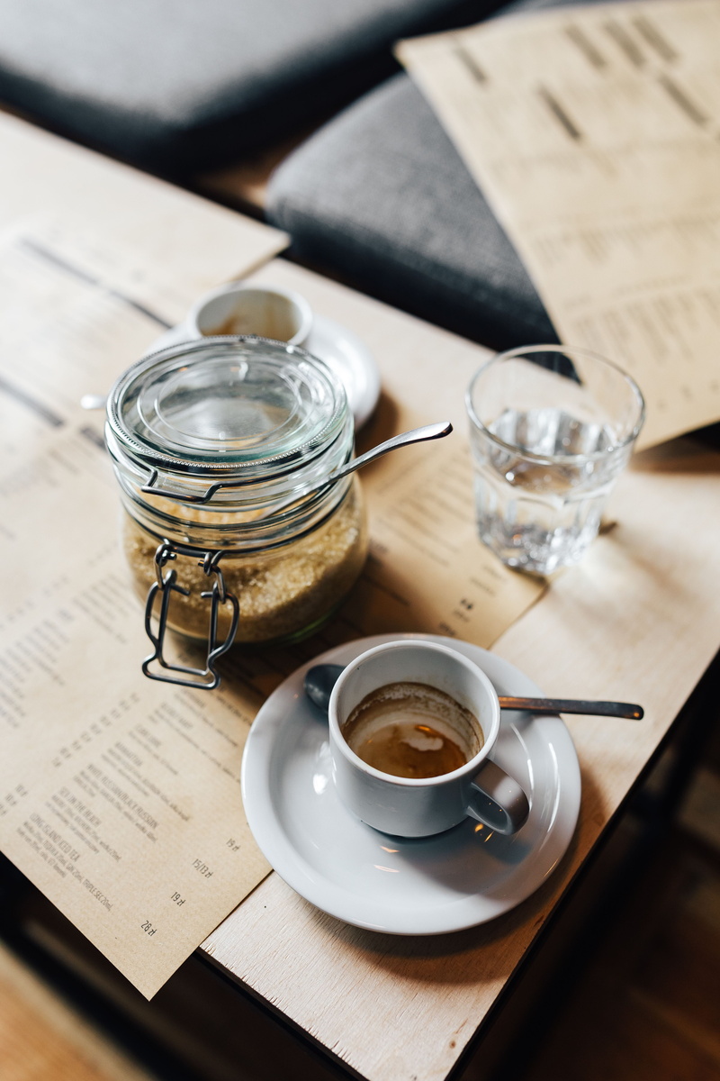 document, newspaper, coffee cup, drink, brown, brown sugar, Morning coffee, mug, 5K, still life, freshness, cup, spoon, saucer, glass, morning, spices