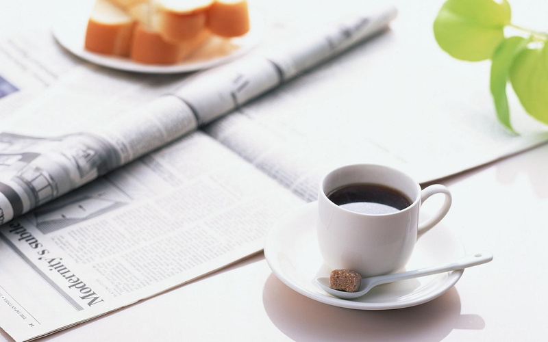 coffee, 1080P, newspaper, background, morning, drinks, hd