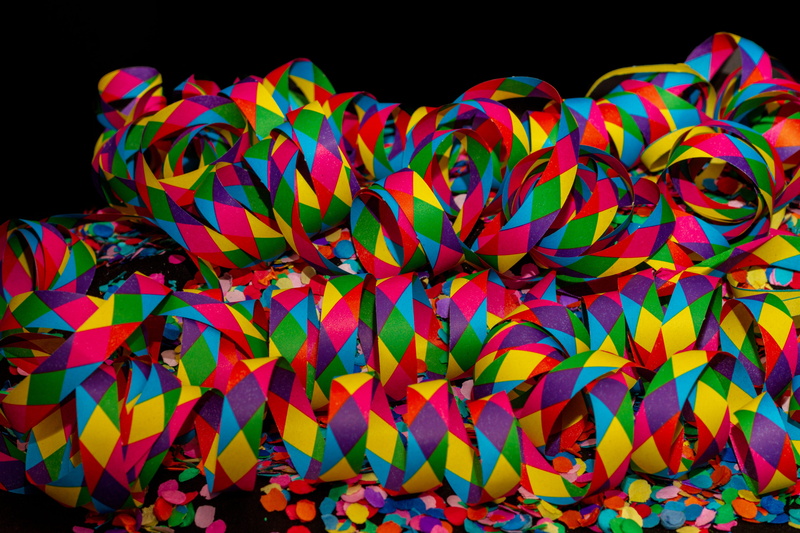 still life, indoors, black background, color, studio shot, craft, background, pattern, choice, ringed, 5K, close-up, celebration, decoration, streamer