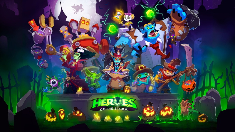 artwork, Cartoon, spooky, warcraft, Heroes Of The Storm, video games, digital art, halloween, Diablo, 1080P, Pumpkin