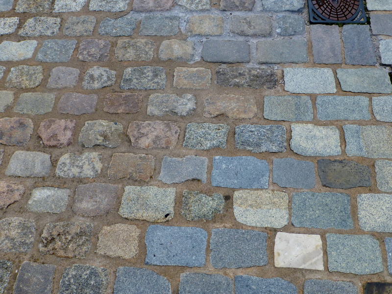 outdoors, day, arranged, background image, structure, no people, cobblestone, paving stones, stone, grey, 4K, built structure, joints, road construction