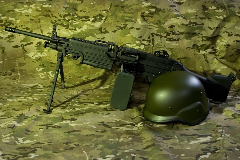 M249, 1080P, weapons, Minimi, helmet, manual, machine gun