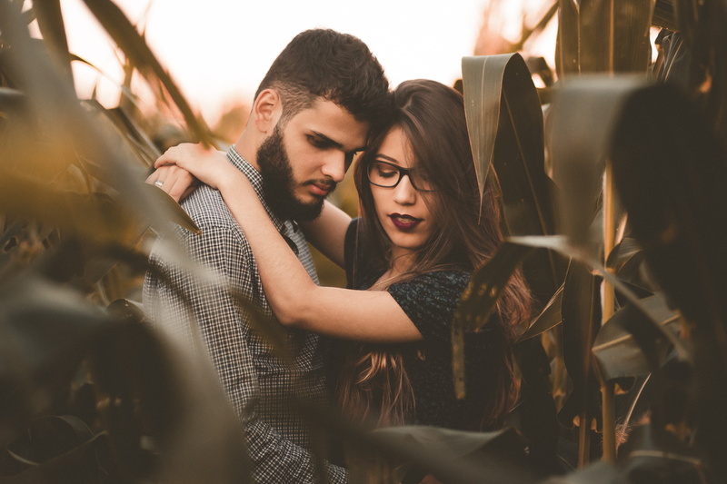 outdoors, couple - Relationship, top, women, casual Clothing, love, young women, man, girl, plants, guy, young Adult, happiness, surrounded, outside, positive emotion