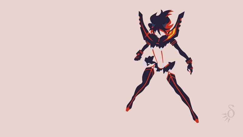 silhouette, game, nature, people, studio shot, abstract, creativity, backgrounds, Kill la Kill, Matoi Ryuuko, animal themes, animal, superhero, pattern