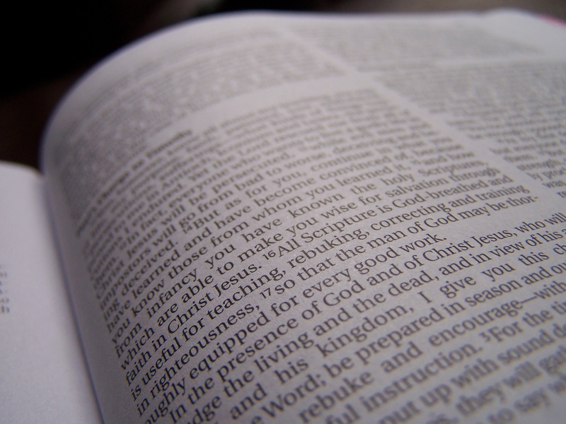 paper, religious, no people, close-up, single object, table, message, religion, god, high angle view, western script, 2K, bible, christian, indoors, literature