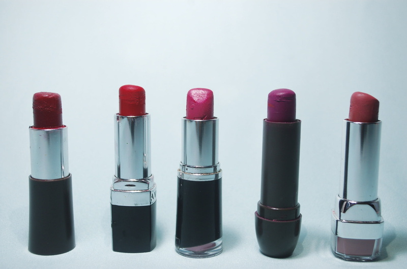 choice, beauty Product, no people, still life, lipstick, side by side, close-up, indoors, labial, group of objects, red, make-up, studio shot, silver, nail polish