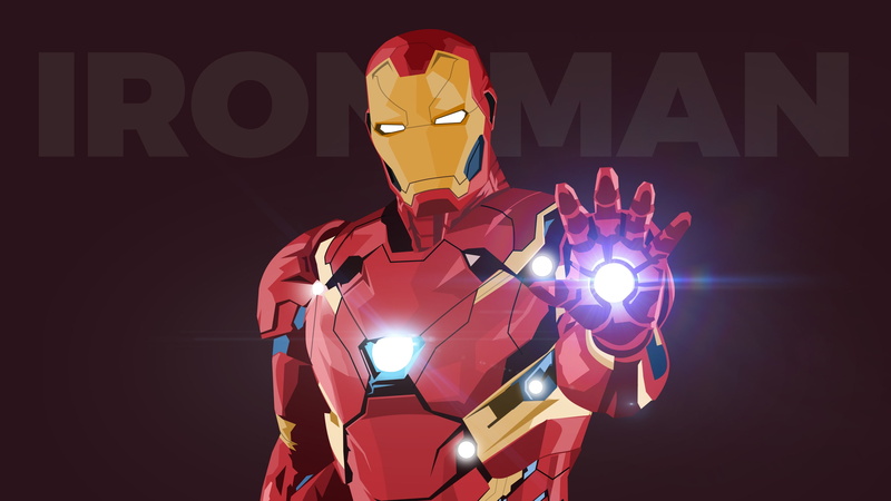 the inscription, vector, Iron Man, background, helmet, 2K, art, costume