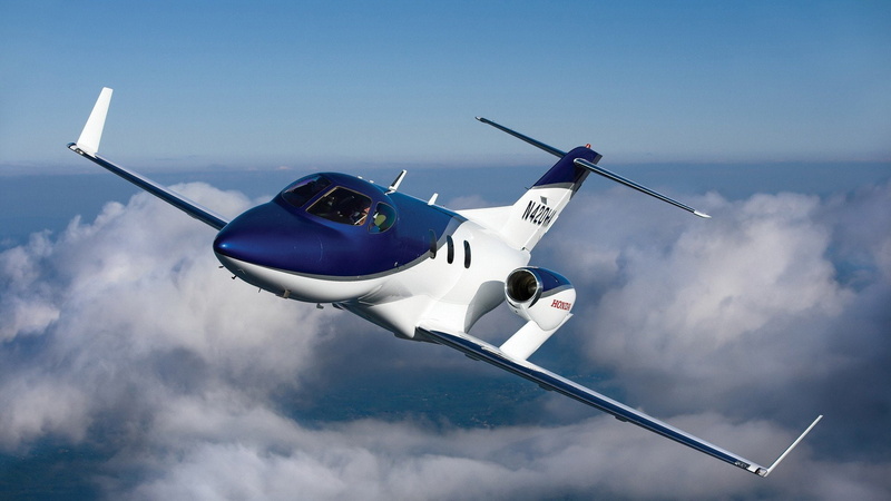 clouds, skyscapes, 1080P, hondajet, flying, aircraft