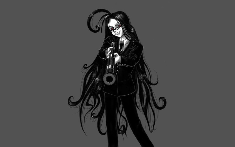 hellsing, background, simple, van, winkle, 720P, rip, hd, x, anime, weapons, art