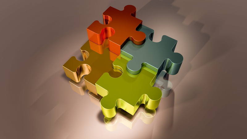 studio shot, shadow, piecing together, strategy, indoors, multi colored, jigsaw puzzle, memory cards covered with, pattern, business, connection, jigsaw piece