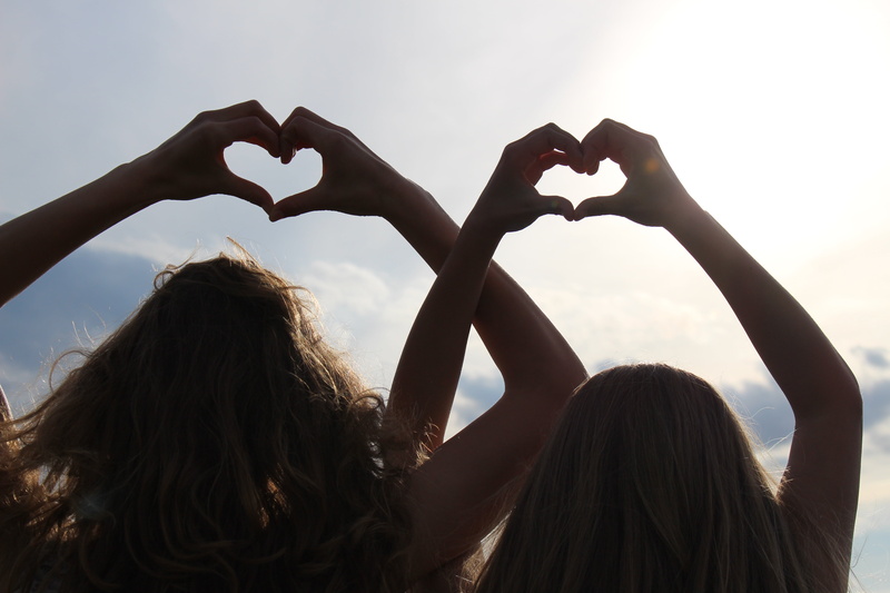 characters, live, adult, headshot, sky, long hair, joining together, hand, lifestyles, emotion, human body part, leisure activity, romance, portrait, arms raised