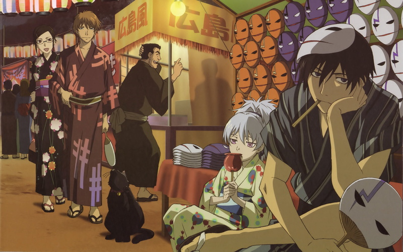 retail display, kimonos, characters, boy, females, fashion, indoors, darker than black, masks, boredom, men, vector, illustration, women, mannequin, occupation