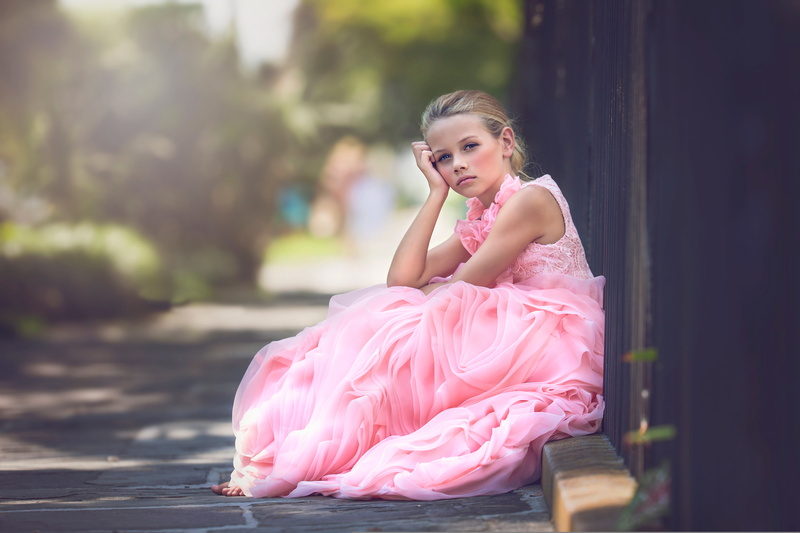 childhood, one person, hair, clothing, portrait, bokeh, women, hairstyle, child, girls, Julia Altork, fashion, 5K, pink color, beauty, lifestyles, females