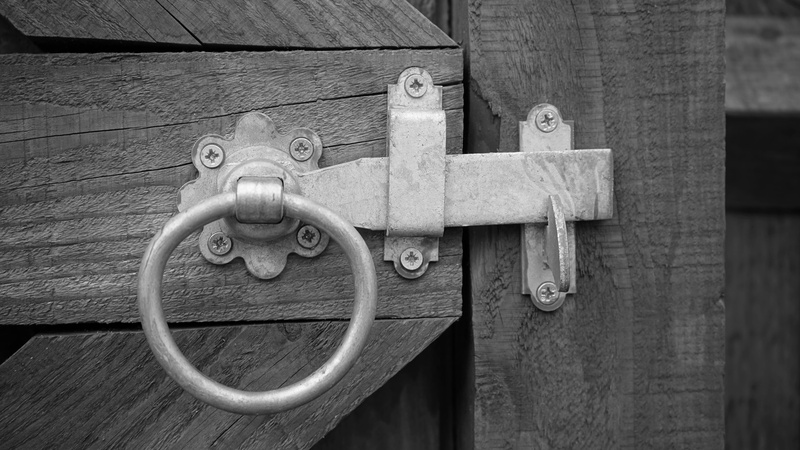 animal themes, focus on foreground, doorway, wood - material, art and craft, outdoors, animal representation, photo, knock, door knocker, security, entrance