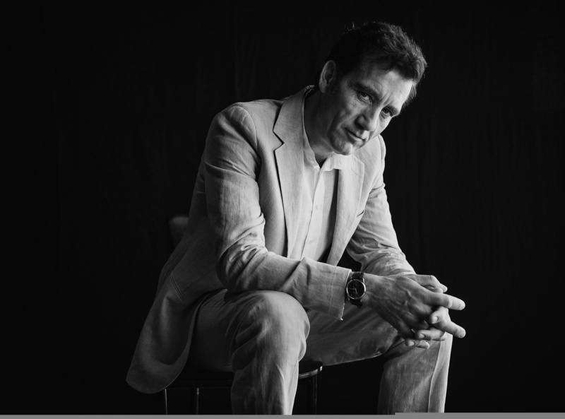 actor, Clive Owen, The New York Times, NY Times, Damon Winter, black and white, 1080P, black background