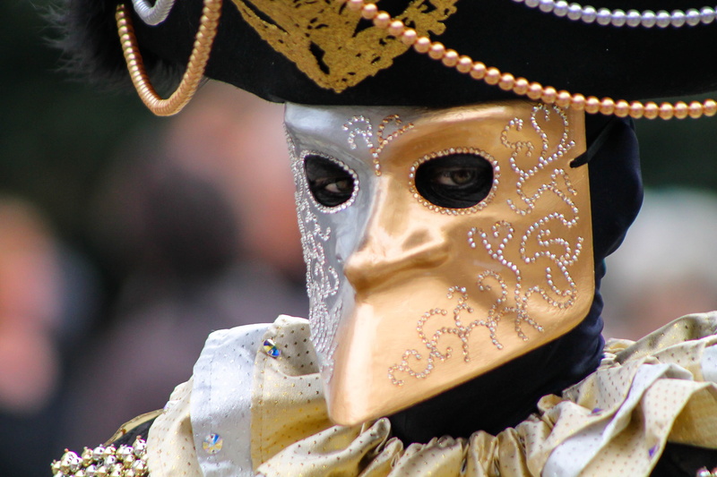 celebration, gold, event, no people, disguise, mask, carnival - celebration event, portrait, costume, representation, mask - disguise, art and craft, italy