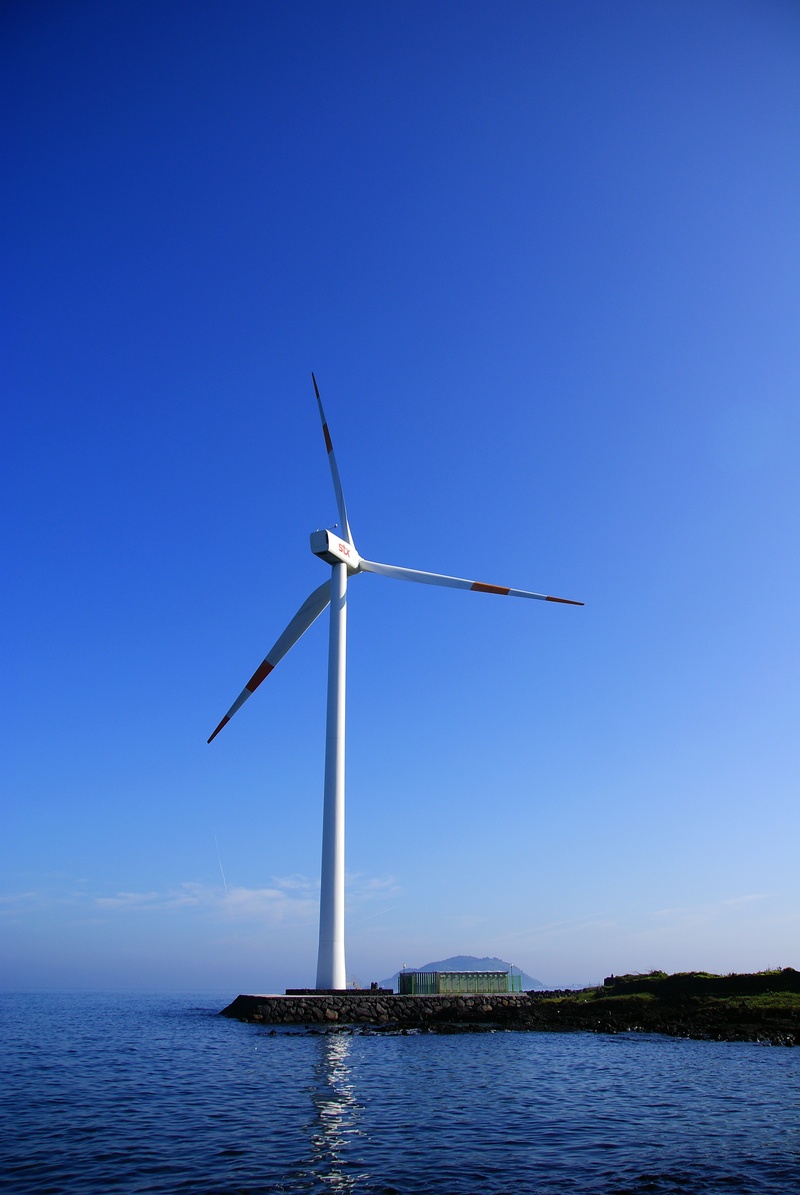 wind power, k, waterfront, beauty in nature, blue, outdoors, turbine, scenics - nature, day, environment, clear sky, klitschko, whether or not, no people