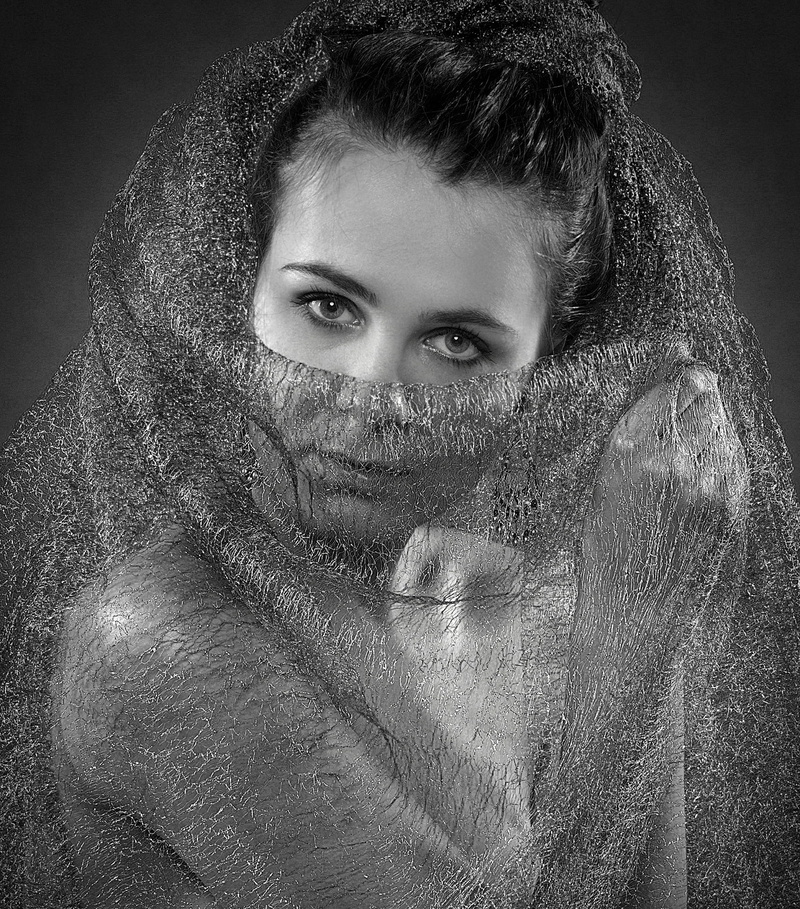indoors, hairstyle, looking at camera, girl, whether, females, human face, face, portrait, the veil, beauty, mystery, clothing, young adult, real people