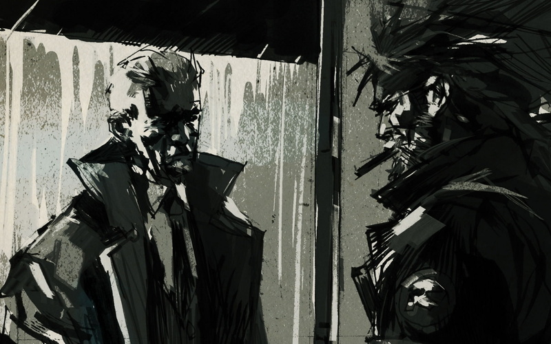 metal, video games, 1080P, hd, gear, solid, drawing