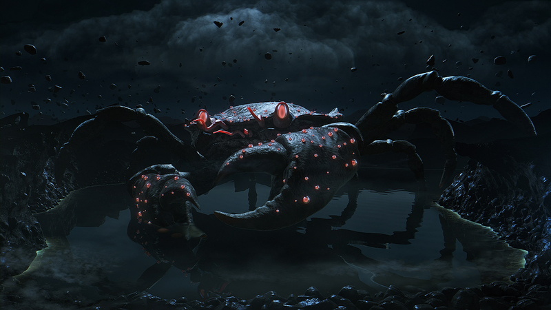 1080P, crab, monster, pliers