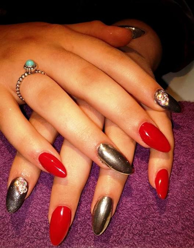nail art, fingers, body part, nail polish, human finger, polish, ring, 1080P, luxury, red, fingernails, beauty treatment, human hand, nail, enamel, hand