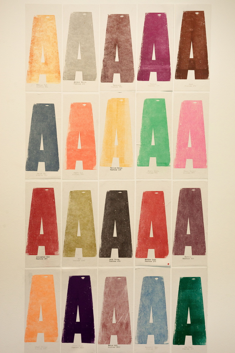 side by side, no people, creativity, capital letter, letters, variation, communication, abundance, text, color patterns, johannes gutenberg, indoors, wall - building feature